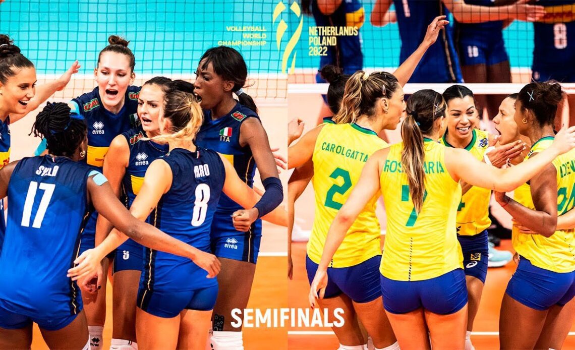 Unbelievable Volleyball Actions - Italy vs Brazil Semifinals | World Championship 2022