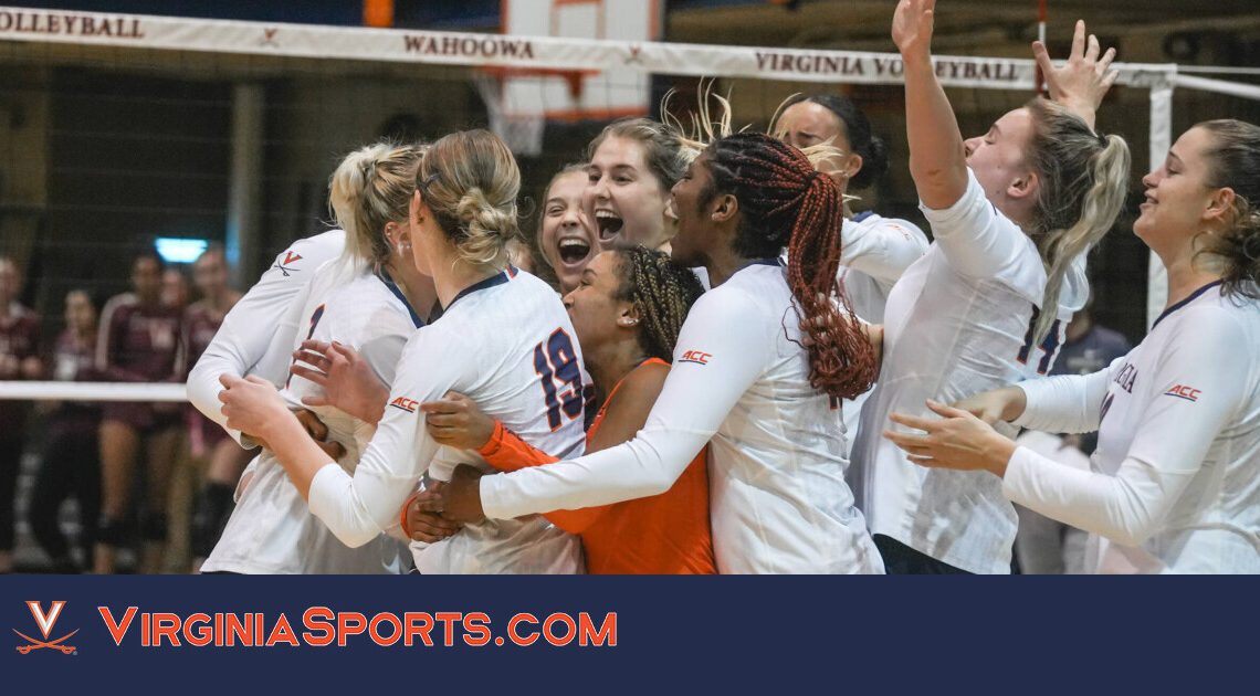 Virginia Volleyball || Cavaliers Earn First ACC Win in Five-Set Thriller Over FSU