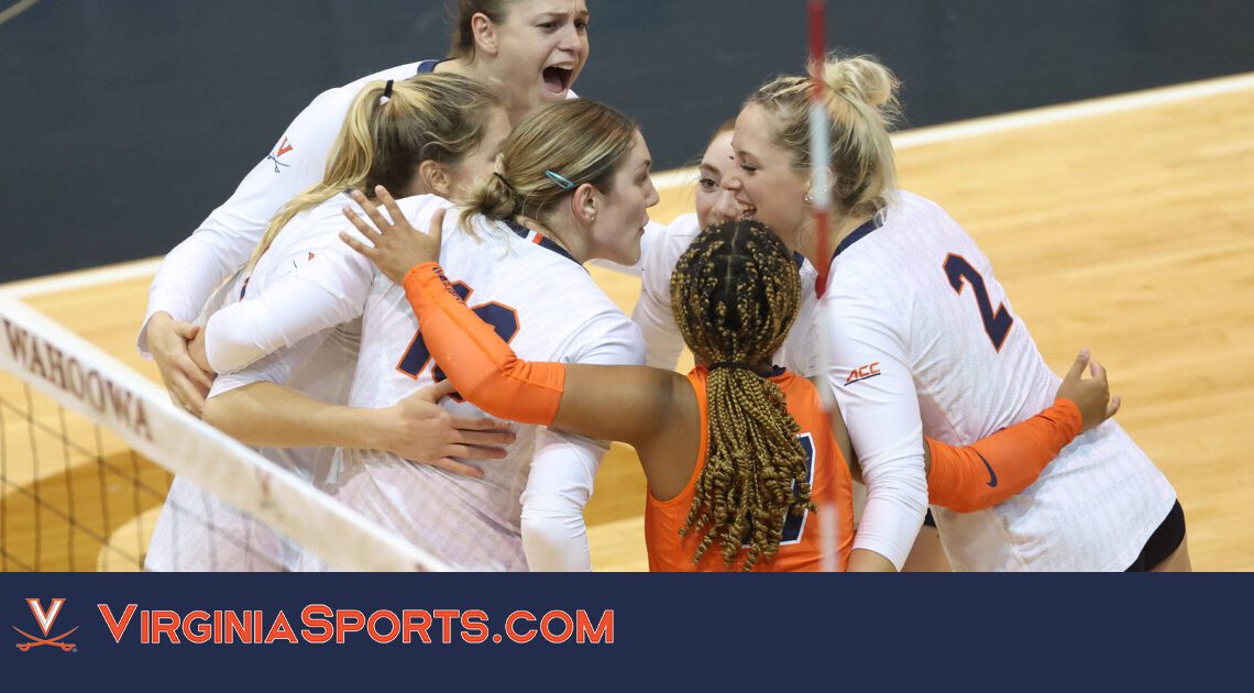 Virginia Volleyball || Cavaliers Host No. 2 Louisville on Friday, Notre Dame on Sunday