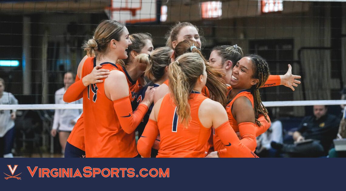 Virginia Volleyball || Cavaliers Register 16.0 Blocks in Sweep Over Notre Dame