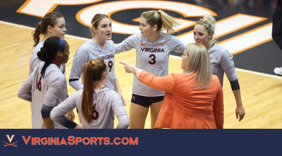 Virginia Volleyball || Virginia Falls, 3-0, to No. 2 Louisville