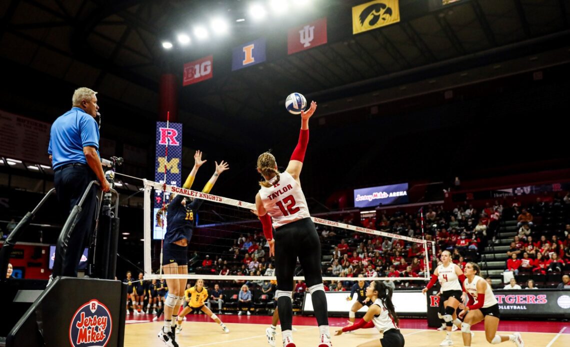 Taylor Humphrey on the attack against Michigan at Jersey Mike's Arena