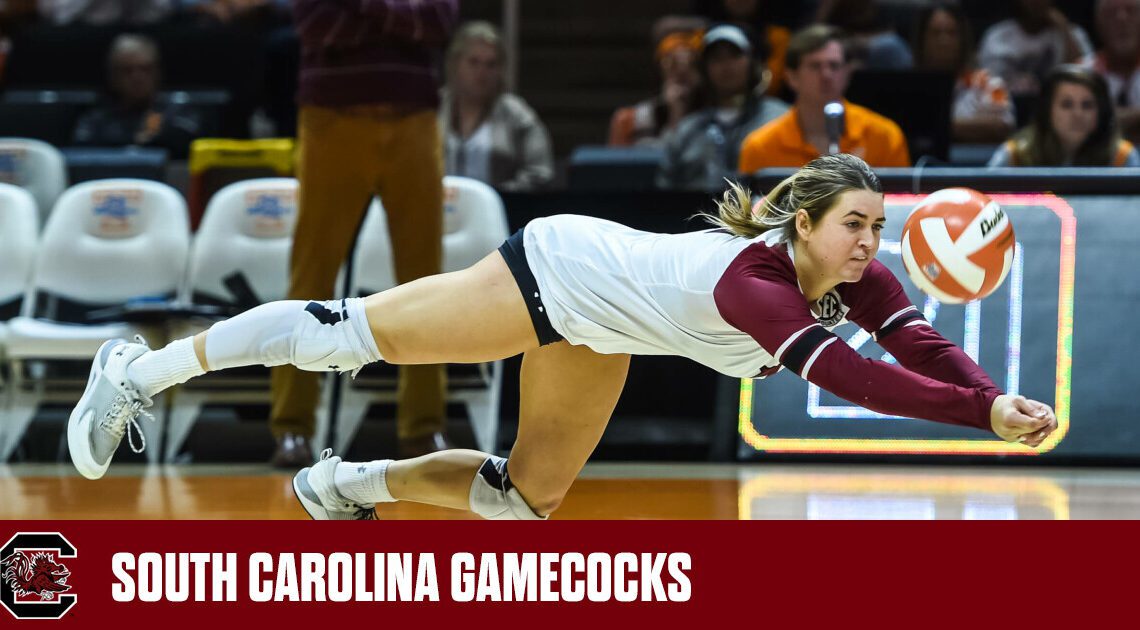 Volleyball Loses in Five Sets at Tennessee – University of South Carolina Athletics