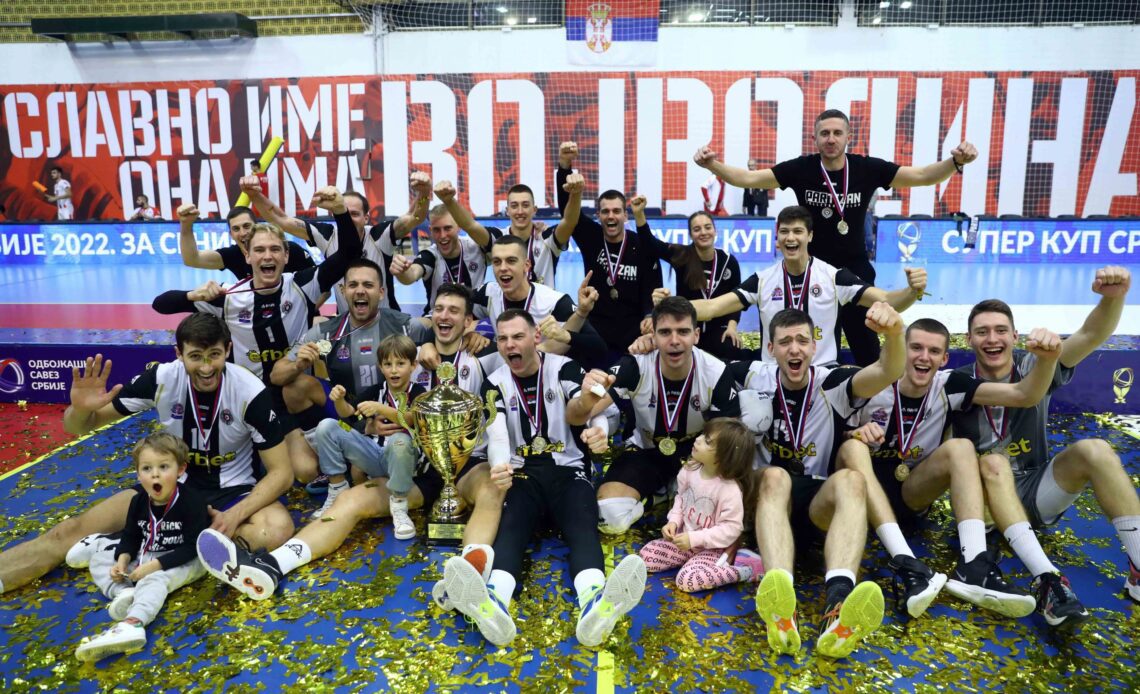 WorldofVolley :: SERBIAN SUPER CUP M: Krsmanović’s 10 blocks not enough for Vojvodina – Partizan take first ever trophy in competition