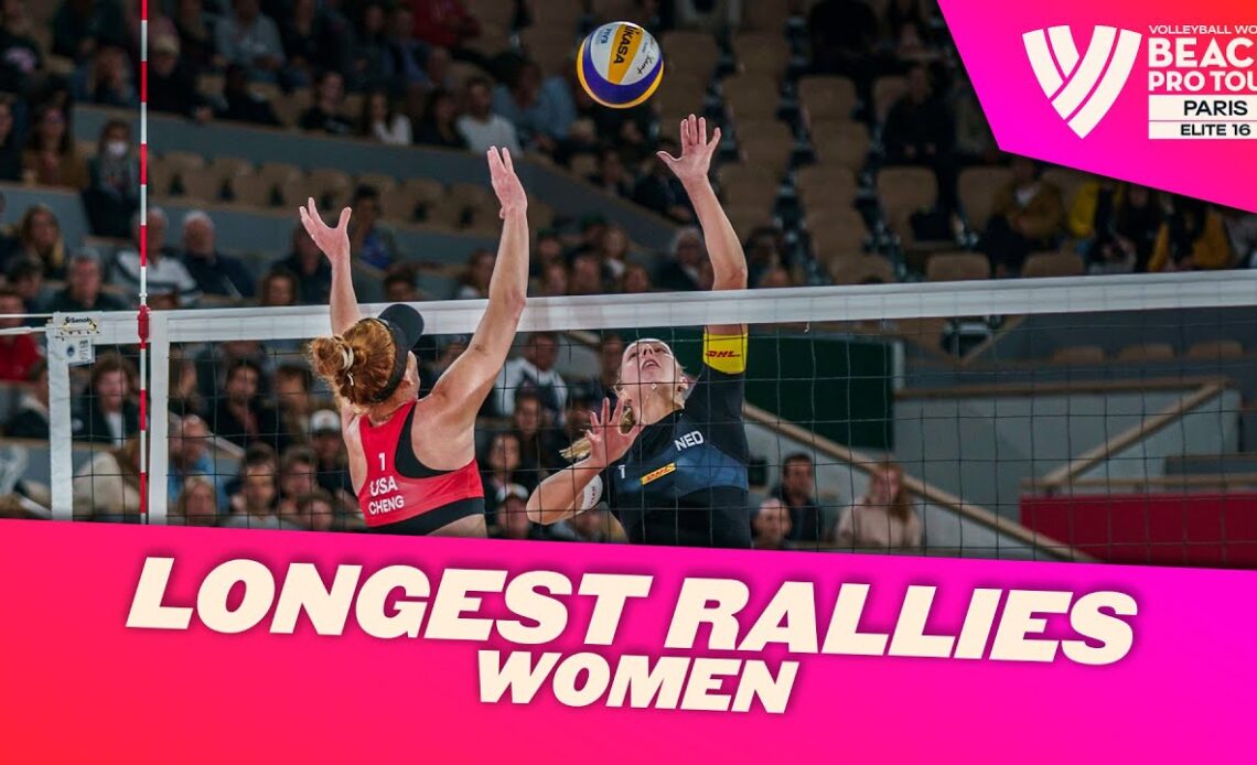 "The ball is still in the AIR!" | WOMEN'S LONGEST RALLIES at the ELITE 16 in PARIS 🇫🇷🏐