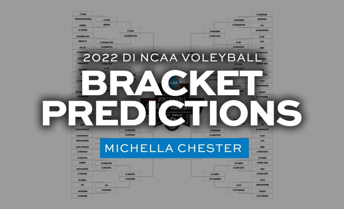 2022 DI women's volleyball tournament bracket predictions