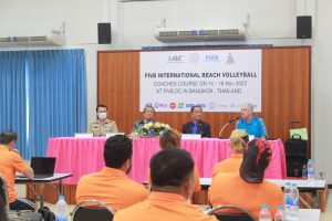 24 CANDIDATES ATTENDING FIVB INTERNATIONAL BEACH VOLLEYBALL COACHES COURSE AT FIVB DC IN THAILAND