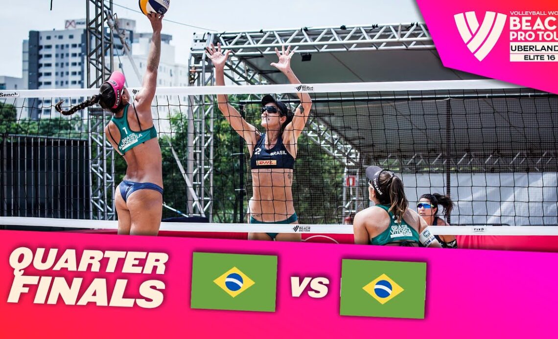 Andressa/Vitoria vs. Maria Antonelli/Fernanda - Quarter Finals Highlights Uberlândia #BeachProTour