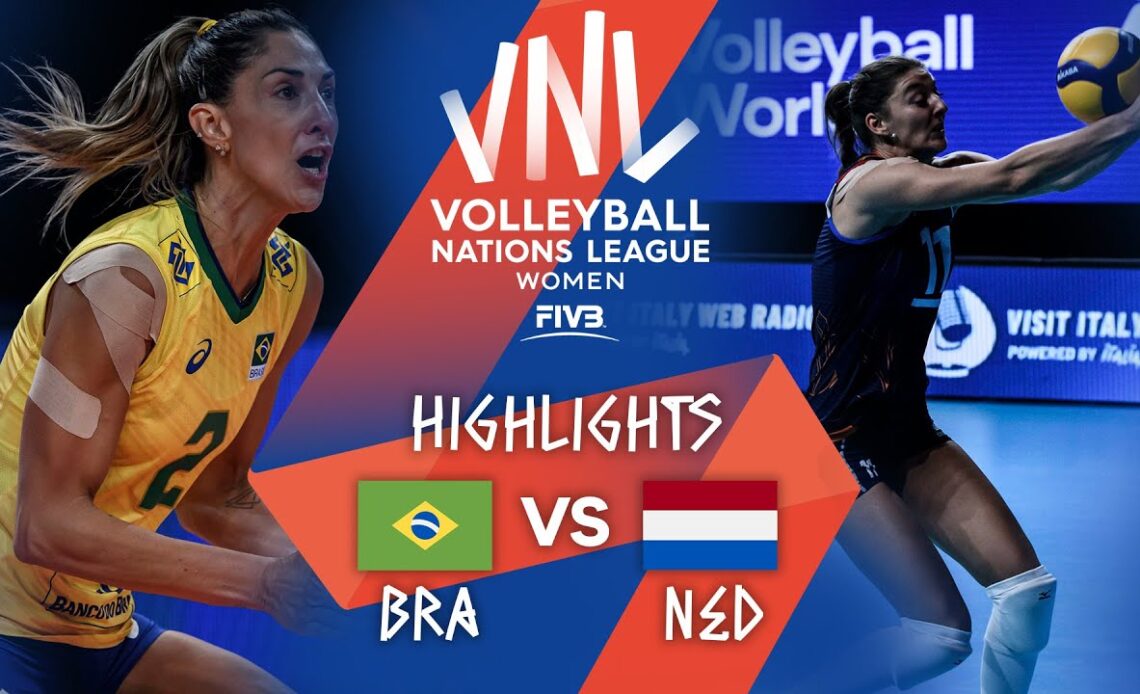 BRA vs. NED - Highlights Week 5 | Women's VNL 2021