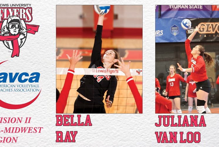 Bella Ray and Juliana Van Loo Awarded AVCA Division II All-Midwest Region