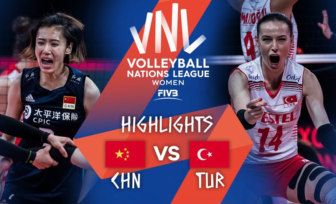 CHN vs. TUR - Highlights Week 2 | Women's VNL 2021