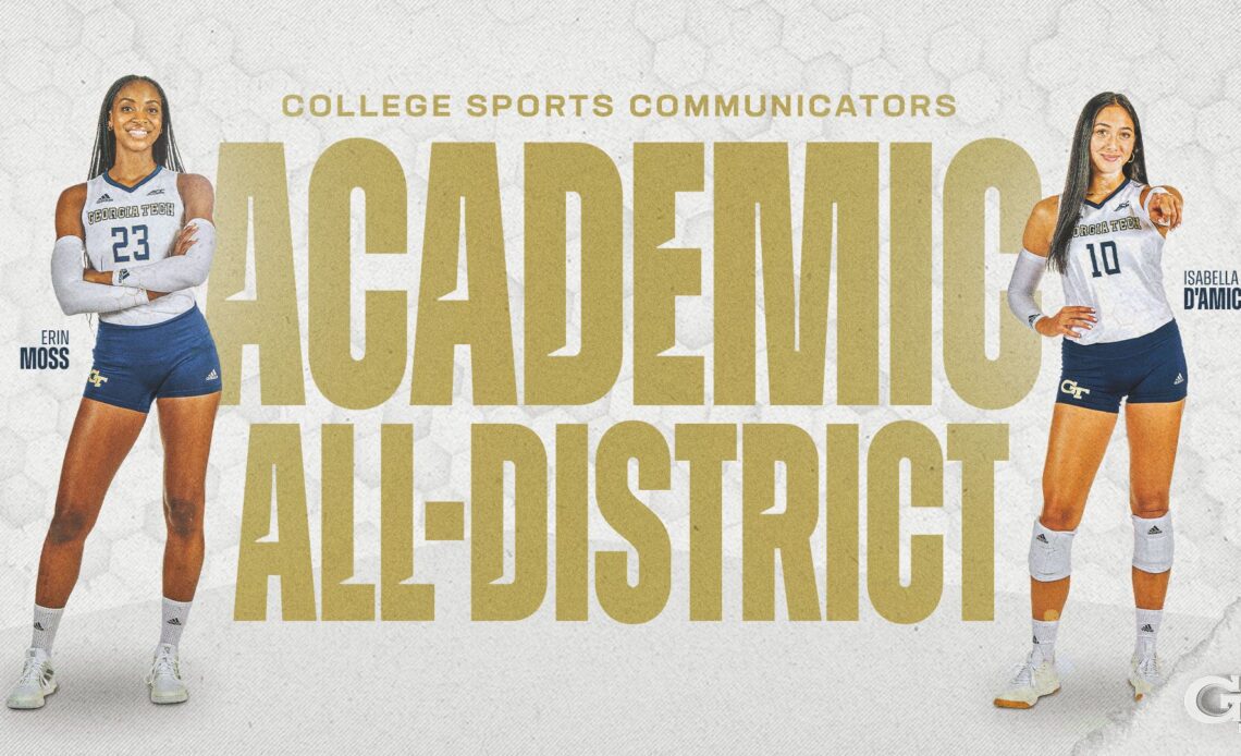 D’Amico and Moss Named CSC Academic All-District – Georgia Tech Yellow Jackets