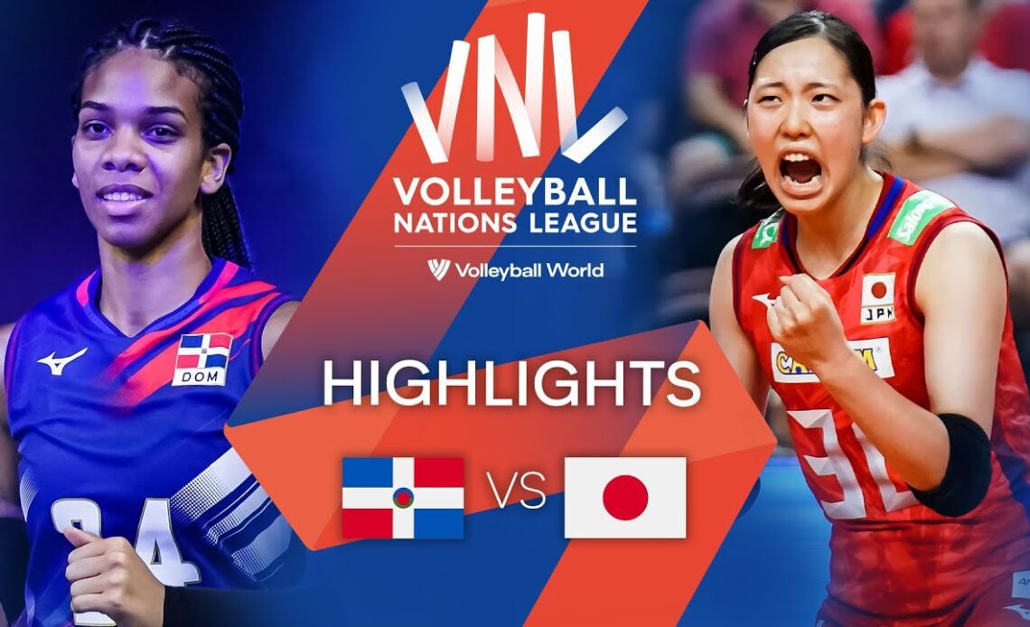 🇩🇴 DOM vs. 🇯🇵 JPN - Highlights Week 1 | Women's VNL 2022