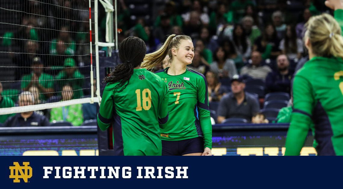 Fighting Irish Travel to Take on Hokies in Final Regular Season Match – Notre Dame Fighting Irish – Official Athletics Website