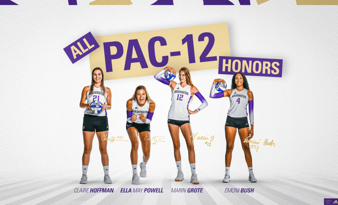 Four Huskies Earn All-Pac-12 Honors