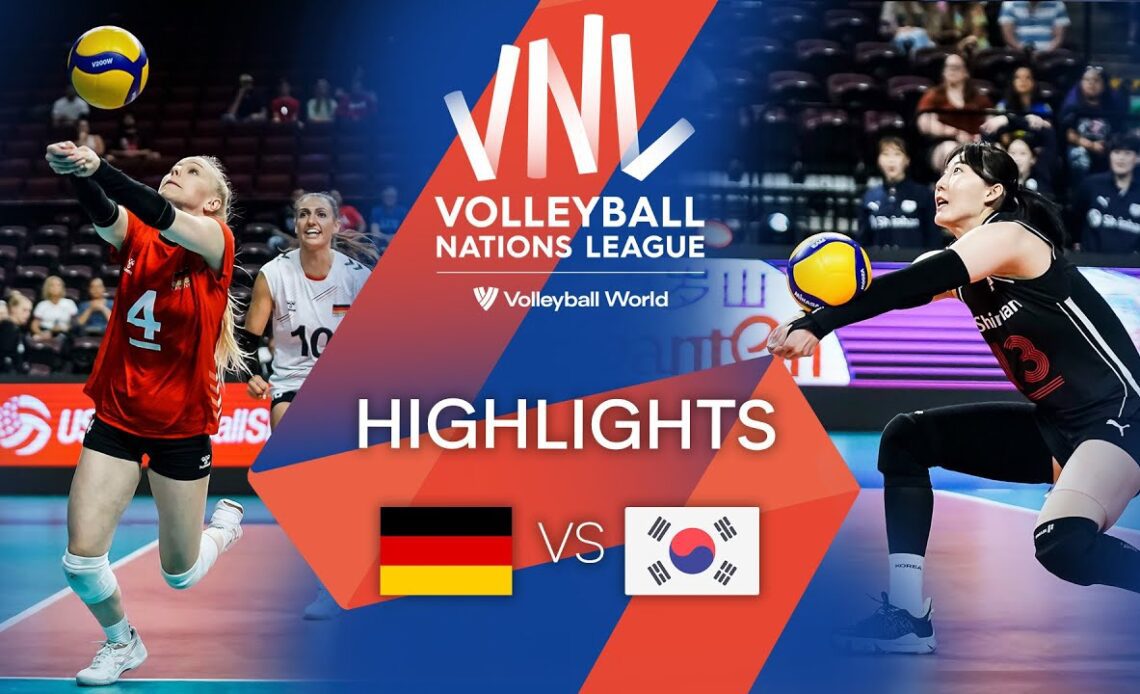 🇩🇪 GER vs. 🇰🇷 KOR - Highlights Week 1 | Women's VNL 2022