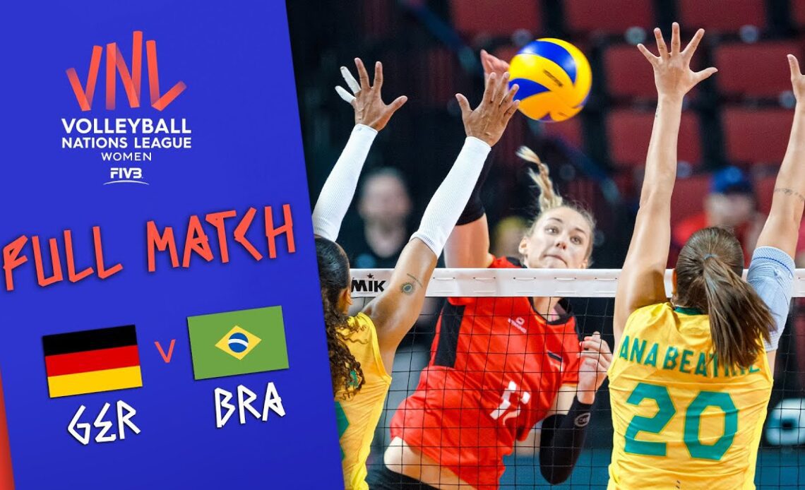 Germany 🆚 Brazil - Full Match | Women’s Volleyball Nations League 2019