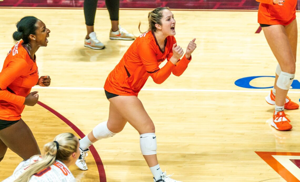 Hokies earn 3-0 sweep over Wake Forest