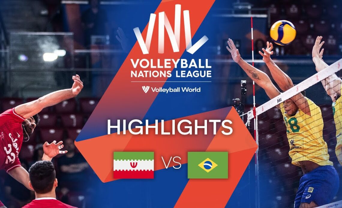 🇮🇷 IRI vs. 🇧🇷 BRA - Highlights Week 2 | Men's VNL 2022