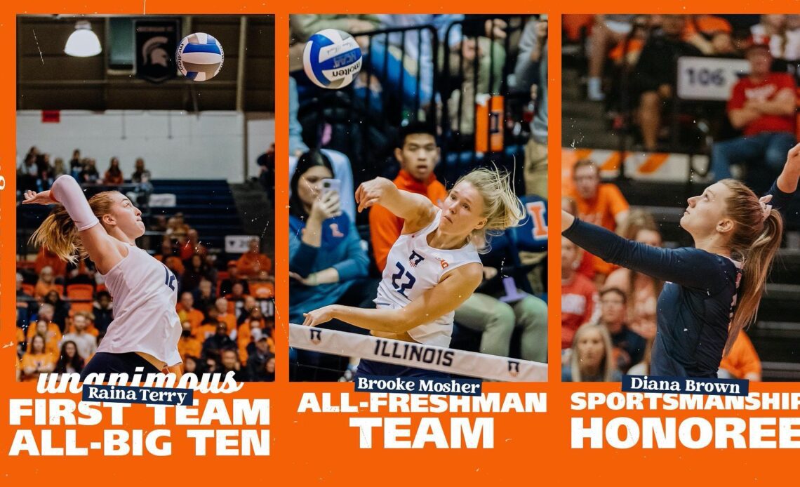 Illini Trio Earns All-Big Ten Honors