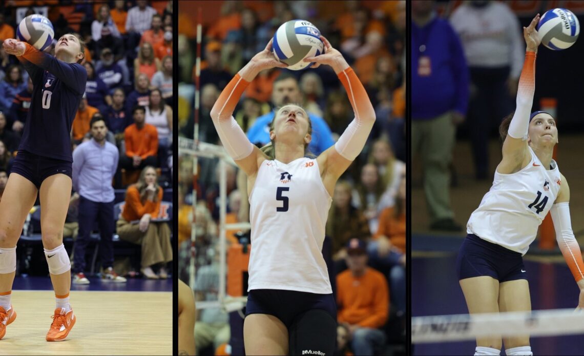 Illini Trio Named Academic All-District