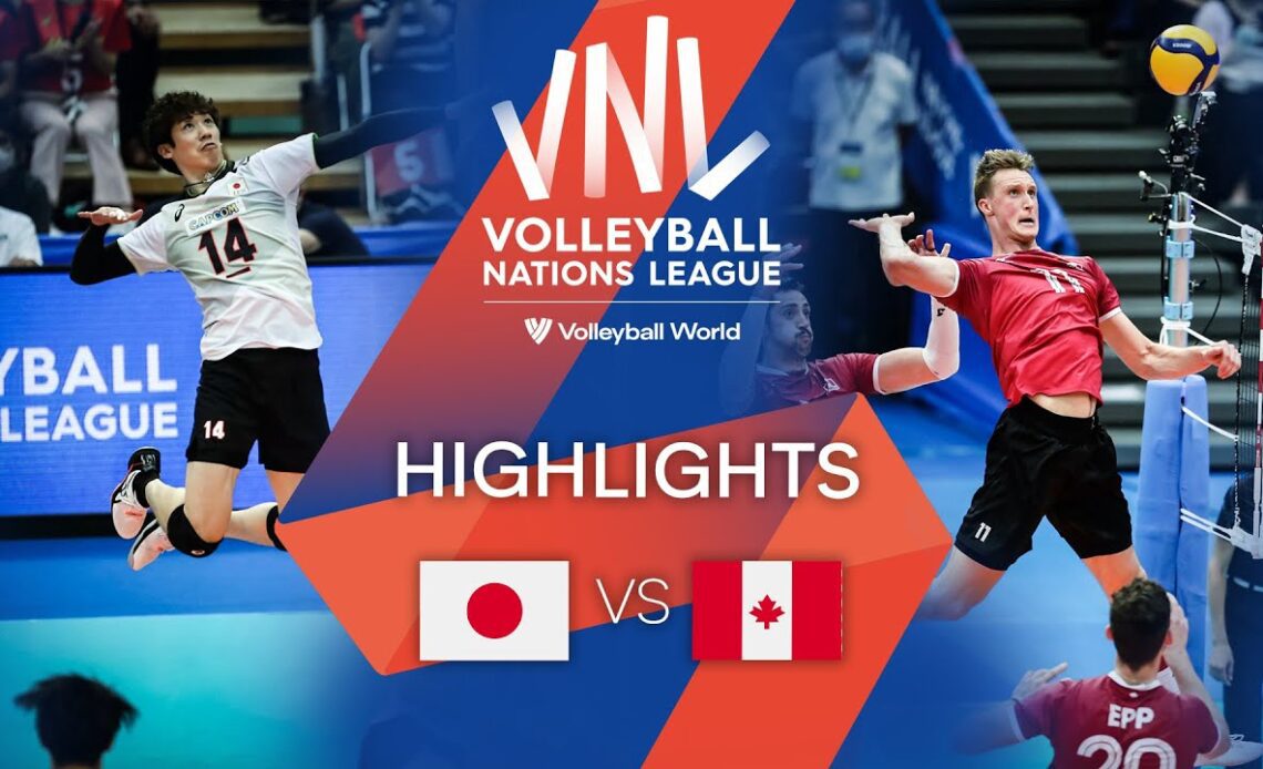 🇯🇵 JPN vs. 🇨🇦 CAN - Highlights Week 3 | Men's VNL 2022