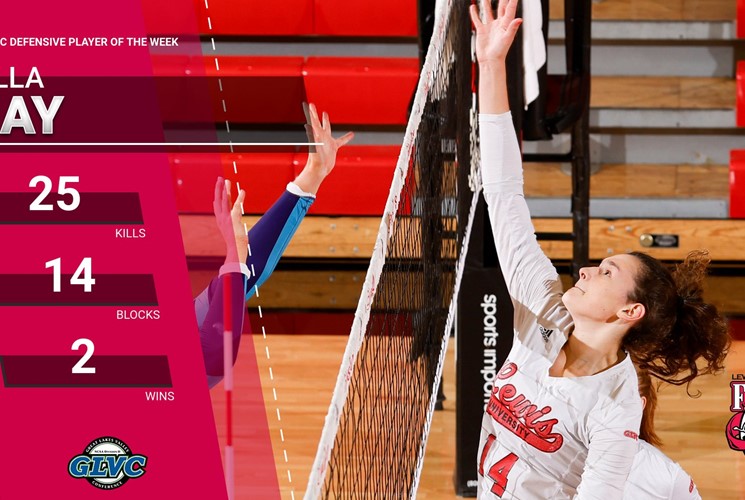 Lewis’ Bella Ray Awarded Molten GLVC Defensive Player of the Week