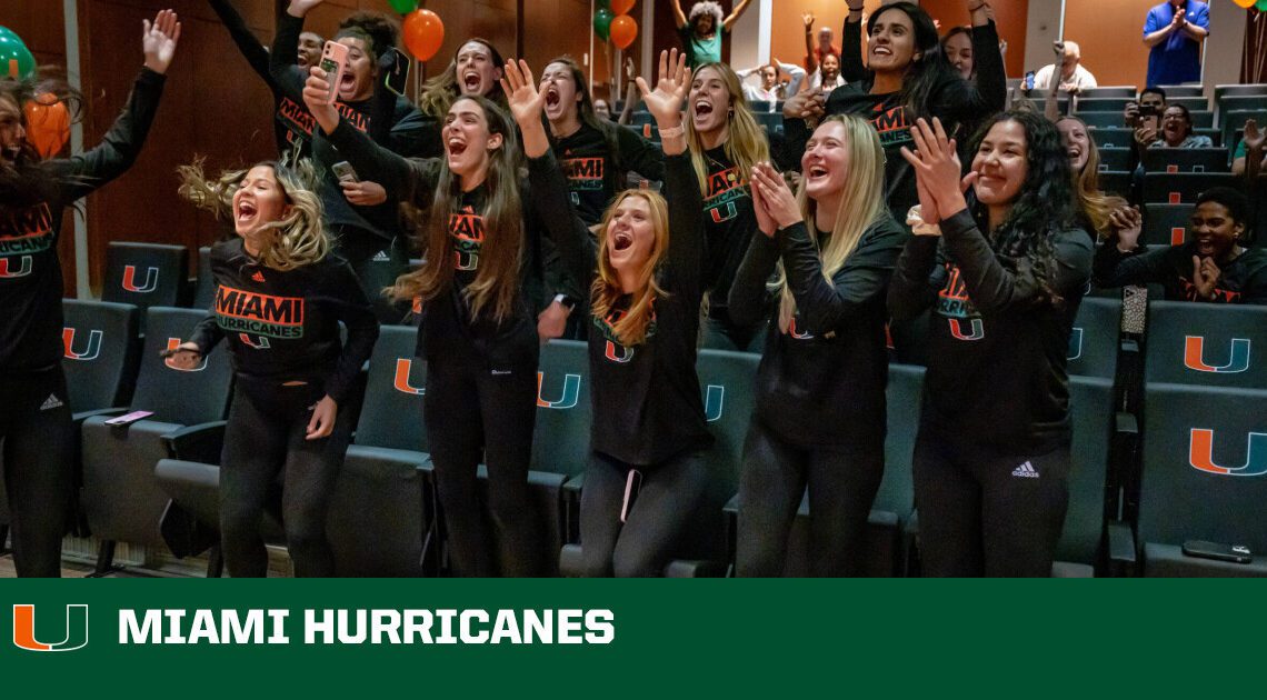 Miami Selected to 2022 NCAA Division I Volleyball Championship – University of Miami Athletics