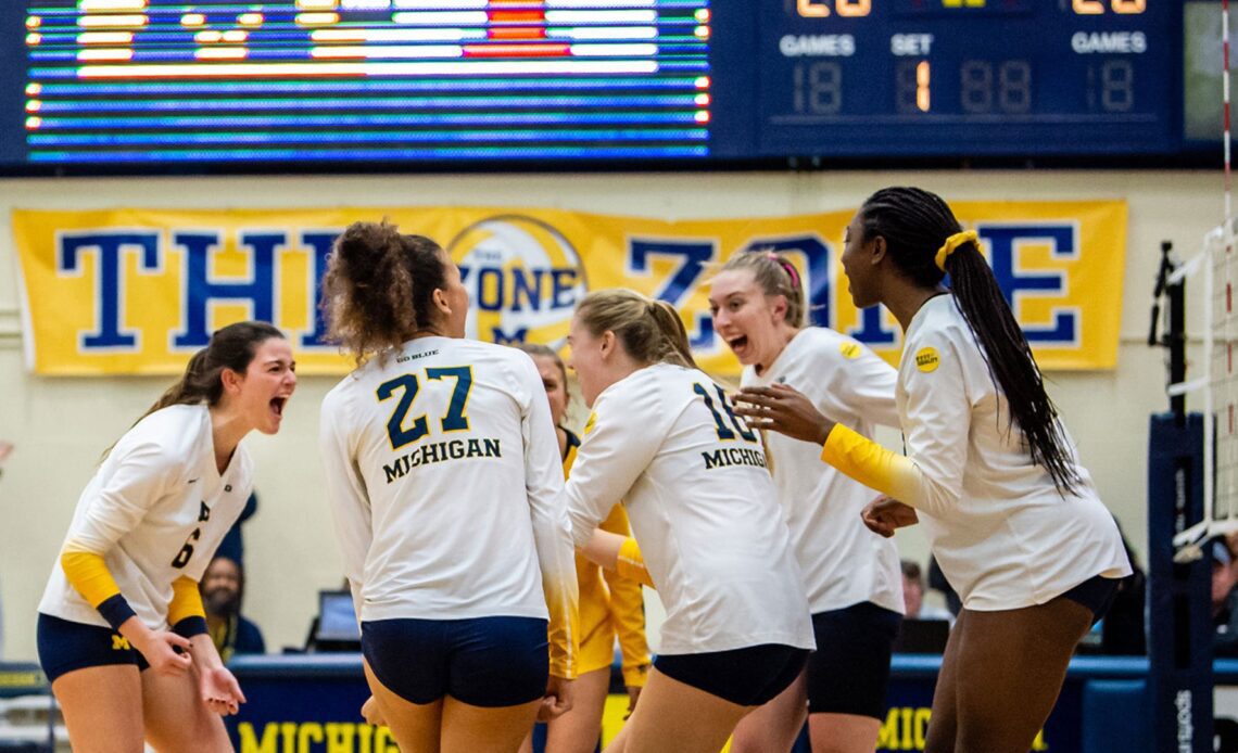 Michigan Takes Down Maryland with Emphatic Fourth-Set Performance