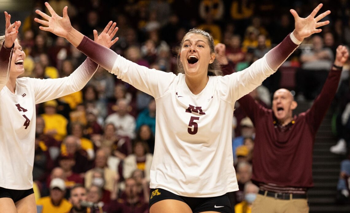 Minnesota, Purdue and Wisconsin Capture Big Ten Weekly Volleyball Awards