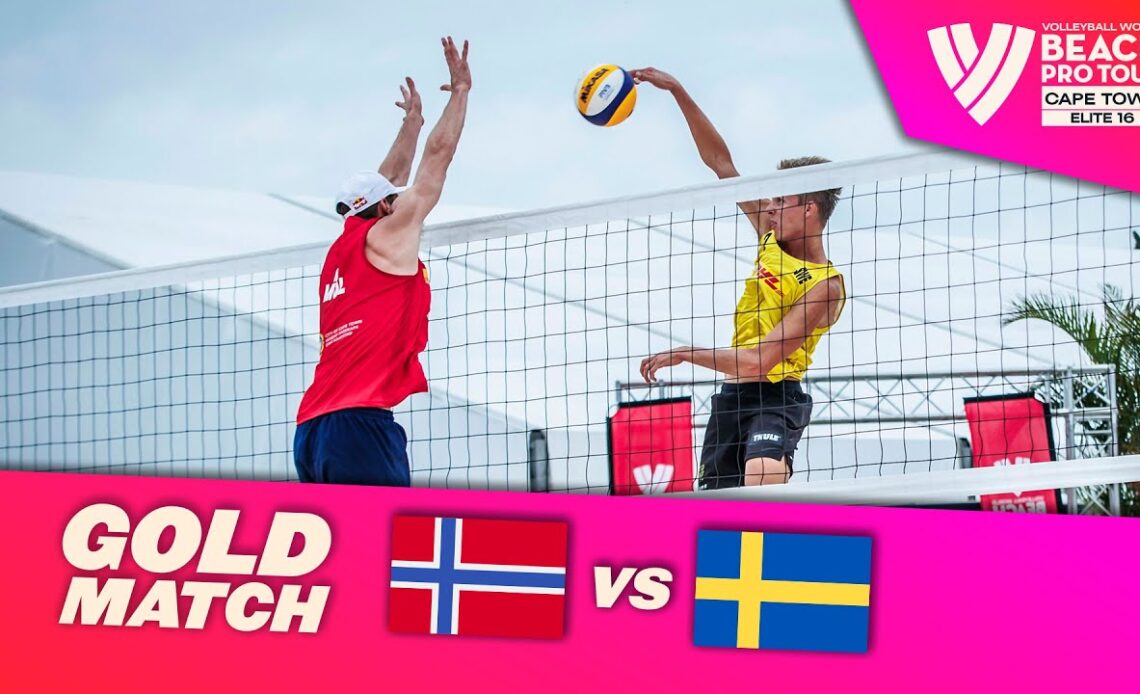 Mol, A. / Sørum, C. vs. Ahman / Hellvig - Gold Match Highlights Cape Town 2022 #BeachProTour