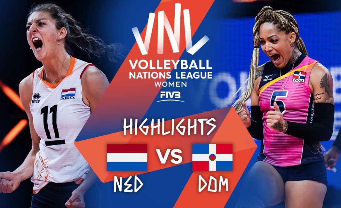 NED vs. DOM - Highlights Week 4 | Women's VNL 2021