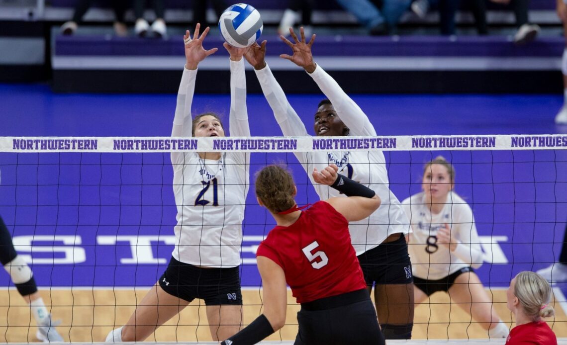 Northwestern Takes No. 4 Nebraska to the Brink in Five Sets