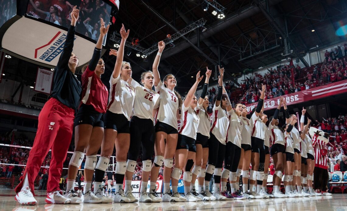 Serving up six: Badgers wrap up regular season home play