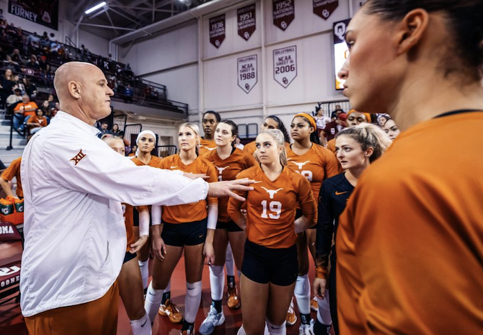 Texas coaching staff joins the VolleyballMag.com Monday NCAA Zoom