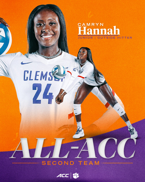 Three Garner ACC Volleyball Postseason Honors – Clemson Tigers Official Athletics Site