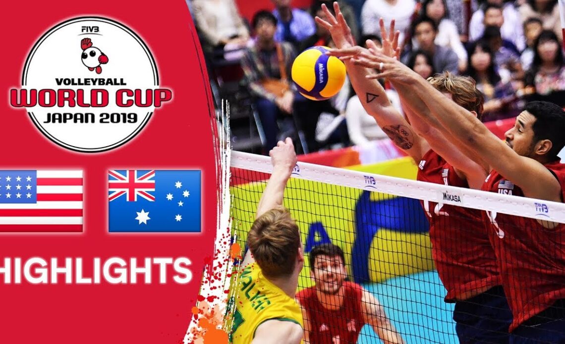USA vs. AUSTRALIA - Highlights | Men's Volleyball World Cup 2019