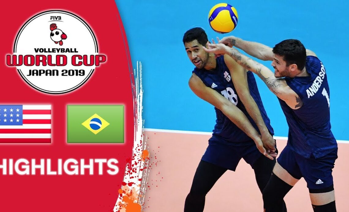 USA vs. BRAZIL - Highlights | Men's Volleyball World Cup 2019