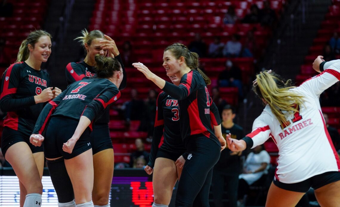 Utah Volleyball Closes Out Home Schedule Against Oregon State, #14 Oregon