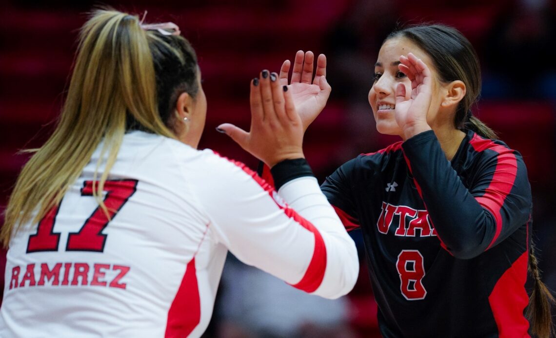 Utah Volleyball Set For Road Matches at #8 Stanford, Cal