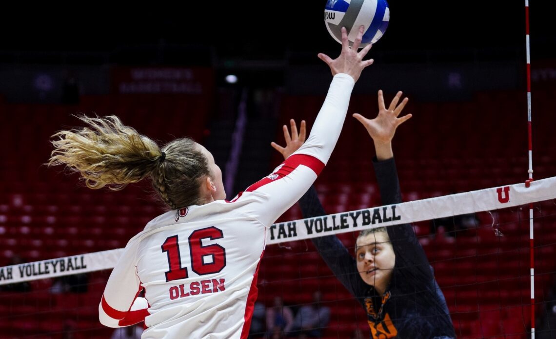 Utah Volleyball Travels To #25 Washington State, #21 Washington