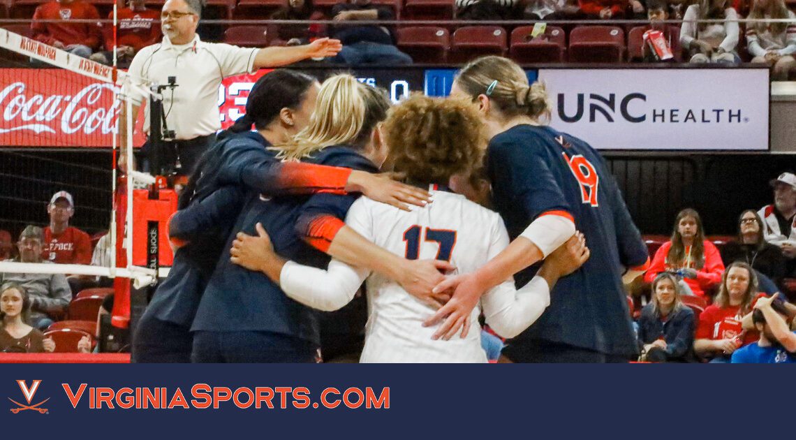 Virginia Volleyball || Cavaliers Fall at NC State, 3-1