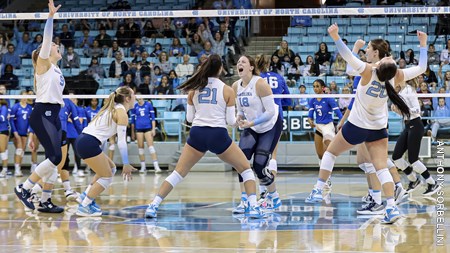 CelebrationUniversity of North Carolina Volleyball v DukeCarmichael ArenaChapel Hill, NCWednesday, November 23, 2022