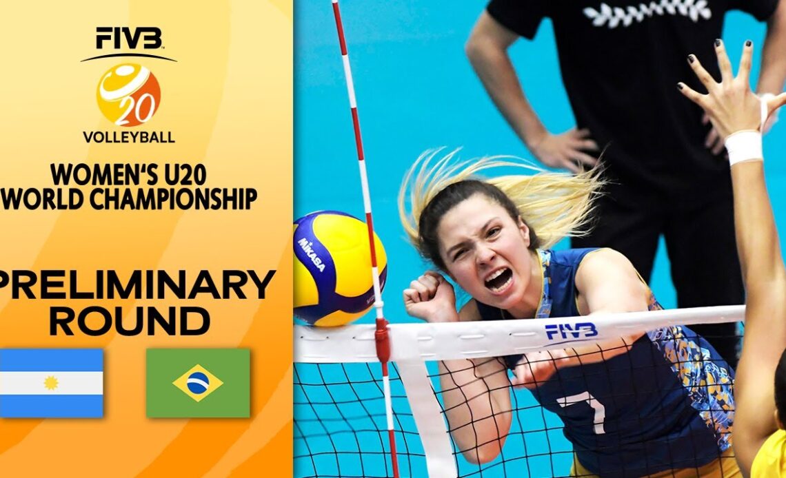 ARG vs. BRA - Full Match | Women's U20 Volleyball World Champs 2021