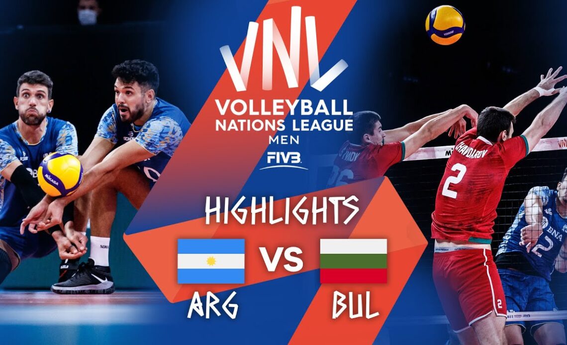 ARG vs. BUL - Highlights Week 4 | Men's VNL 2021