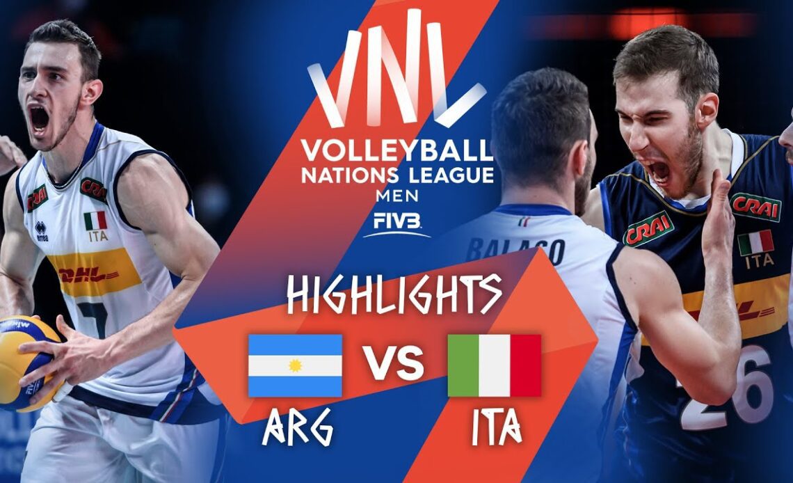 ARG  vs. ITA - Highlights Week 3 | Men's VNL 2021