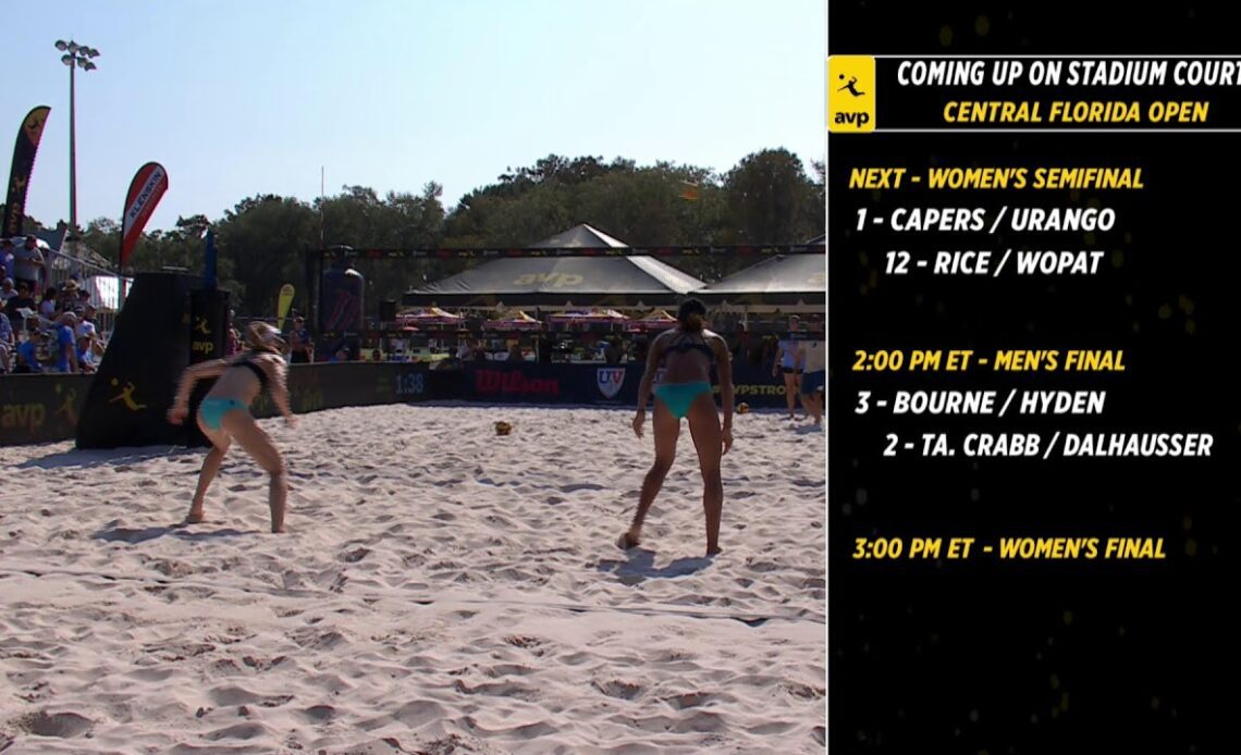 AVP Central Florida 2022 | Capers/Urango vs. Dickens/Skjodt | Sunday | Stadium Court