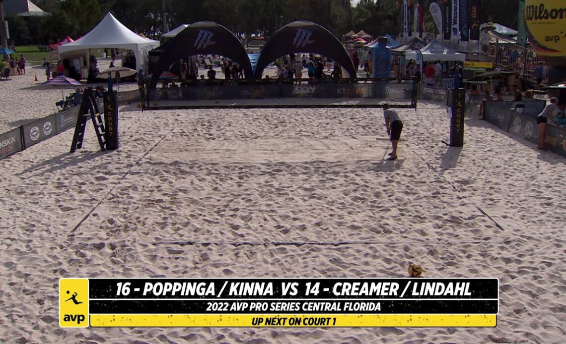 AVP Central Florida 2022 | Poppinga/Kinna vs. Creamer/Lindahl | Saturday | Court 1