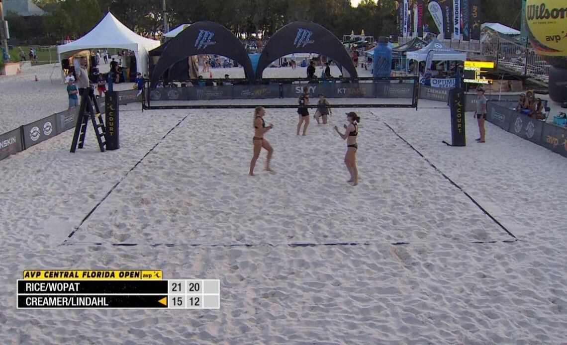 AVP Central Florida 2022 | Rice/Wopat vs. Creamer/Lindahl | Saturday | Court 1