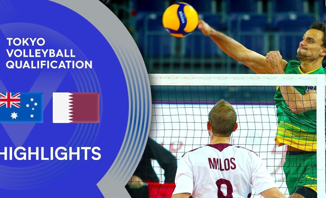 Australia vs. Qatar - Highlights | AVC Men's Tokyo Volleyball Qualification 2020